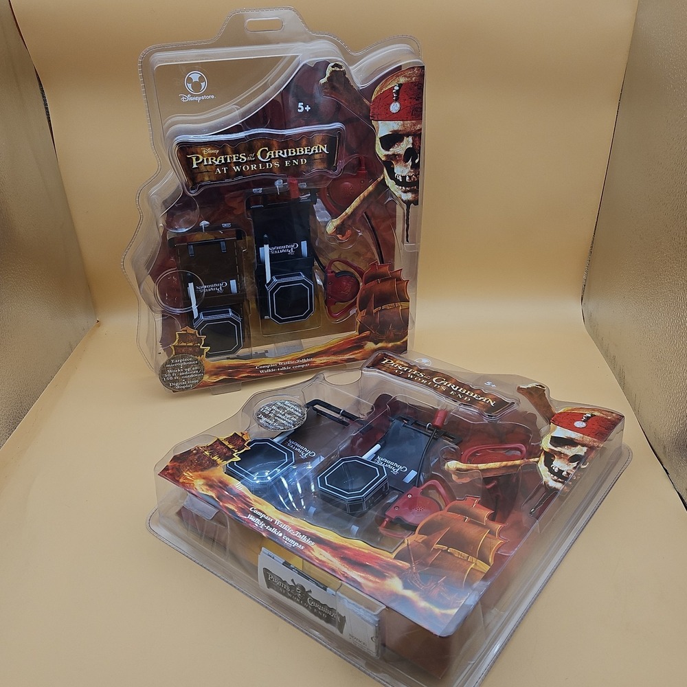 Pirates Of The Caribbean Disney Store Walkie Talkies Lot Of 2 Brand New